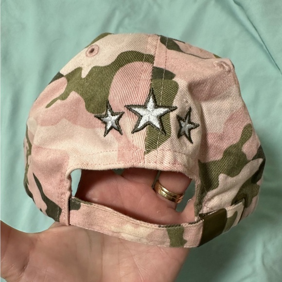 Sonoma Life-Style Cotton Pink Camo USA Baseball Hat - Picture 2 of 4